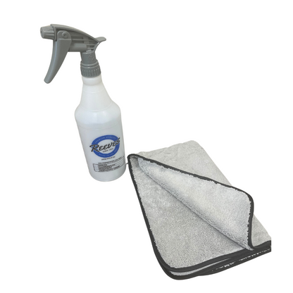 Microfiber Towel - Super Plush Silver with Border